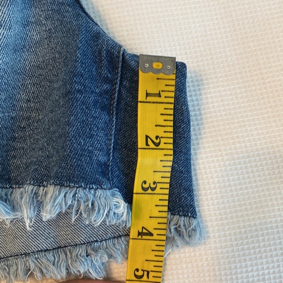 Celebrity Pink Ultra Hi Rise The Rebel Distressed Woman’s Jeans Shorts size 1 - Picture 11 of 12